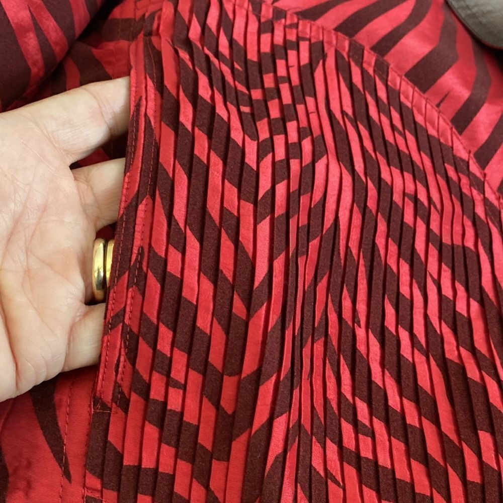 UBU Reversible Zebra Print Satin Car Length Coat - As New - Picture 13 of 16